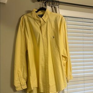 Butter Yellow Ralph Lauren Men's Shirt